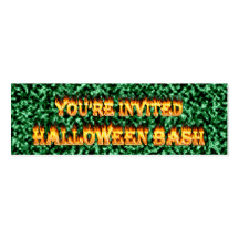 halloween fest inviterar visit kort