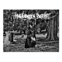 Halloween fest vykort