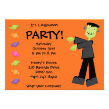Halloween festinbjudan