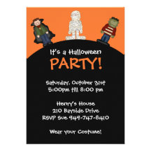 Halloween festinbjudan