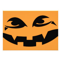 Halloween festinbjudan - vampyrpumpa
