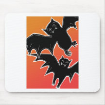 Halloween fladdermöss musmatta