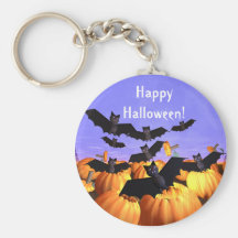 Halloween fladdermöss och pumpor nyckel ringar