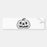 Halloween jackO lykta Bildekal