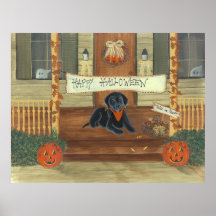 Halloween Labrador Posters