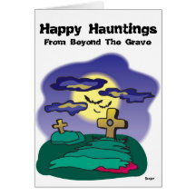 Halloween lyckligHauntings Kort