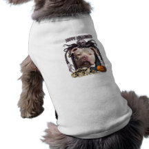 Halloween mardröm - Pitbull - Jersey flicka Djur Shirt