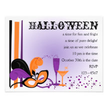 Halloween maskerad tillkännagivande