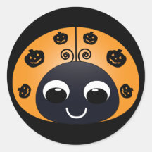 Halloween nyckelpigaklistermärke
