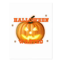 halloween önskade vykort