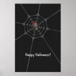 Halloween spindel - affisch
