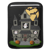 Halloween spökade huset sleeve för iPads