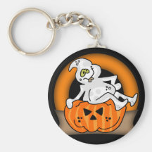 Halloween spöke Keychain Nyckelring