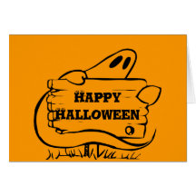 Halloween spöke kort