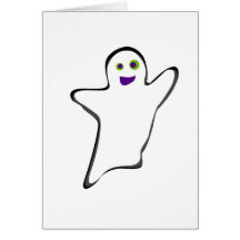 Halloween spöke kort