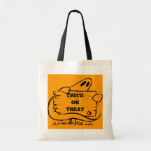 Halloween spöke tote bag