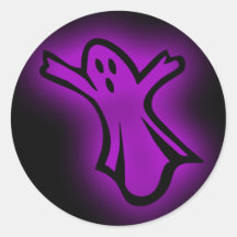 Halloween spökeklistermärke