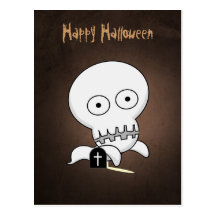 Halloween spökevykort
