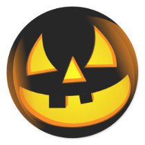 Halloween - spöklik pumpa klistermärken