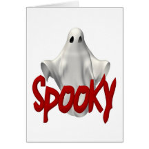 Halloween spöklikt kort