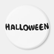 Halloween Typodesign Magnet För Kylskåp