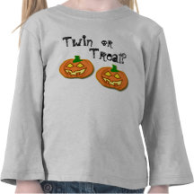 Halloween utslagsplats för tvilling- eller festpum t-shirts