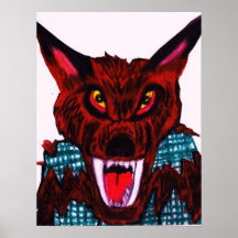 HALLOWEEN WEREWOLF, PÅ KRINGSTRYKANDEaffischen