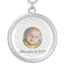 Halsband för babyfotogåva med text