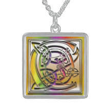 Halsband "för Celtic regnbåge" för Monogram för C 