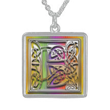 Halsband "för Celtic regnbåge" för Monogram för E 