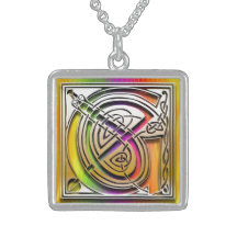 Halsband "för Celtic regnbåge" för Monogram för G 
