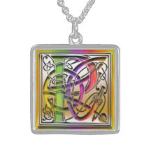 Halsband "för Celtic regnbåge" för Monogram för P 