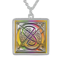 Halsband "för Celtic regnbåge" för Monogram för Q 