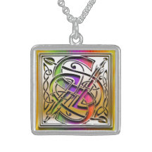 Halsband "för Celtic regnbåge" för Monogram för S 