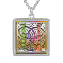 Halsband "för Celtic regnbåge" för Monogram för U 