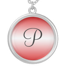 Halsband för ~ för ljus lutning för Monogram rött
