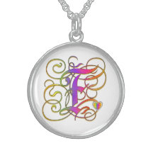 Halsband "för gotiskt solsken" för Monogram för F 