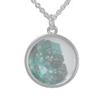 Halsband för Grunge för Bluefall Fractalkonst
