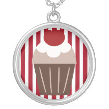 Halsband för körsbärsröd muffin för KRW-choklad ra