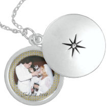 Halsband för Locket för bröllopminnessaksterling s