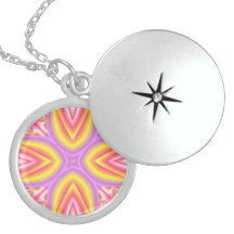Halsband för rosa-, gult- & lilaabstraktdesign