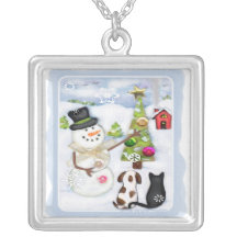 Halsband för snögubbe-, katt- & hundjulsterling