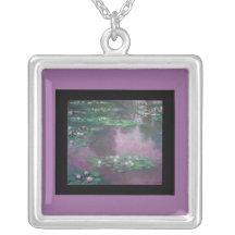 Halsband-Klassikern Konst-Monet-Bevattnar liljadam