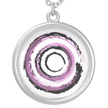 Halsband med cirkulärabstraktillustrationen