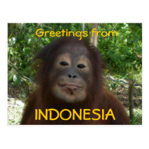 Hälsningar från det INDONESIEN fotoet Vykort