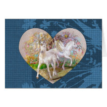Hälsningkort - Pegasus Unicornhjärta