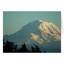 Hälsningkort: Vinter Mount Rainier