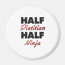 Halv Dietitian halva Ninja Magnet För Kylskåp
