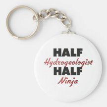 Halv Hydrogeologist halva Ninja Nyckel Ring