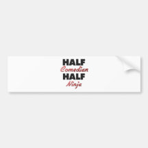 Halv komiker halva Ninja Bildekaler